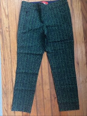 Cartonnier Green & Blue Patterned slim Straight legs weekend outings Pants